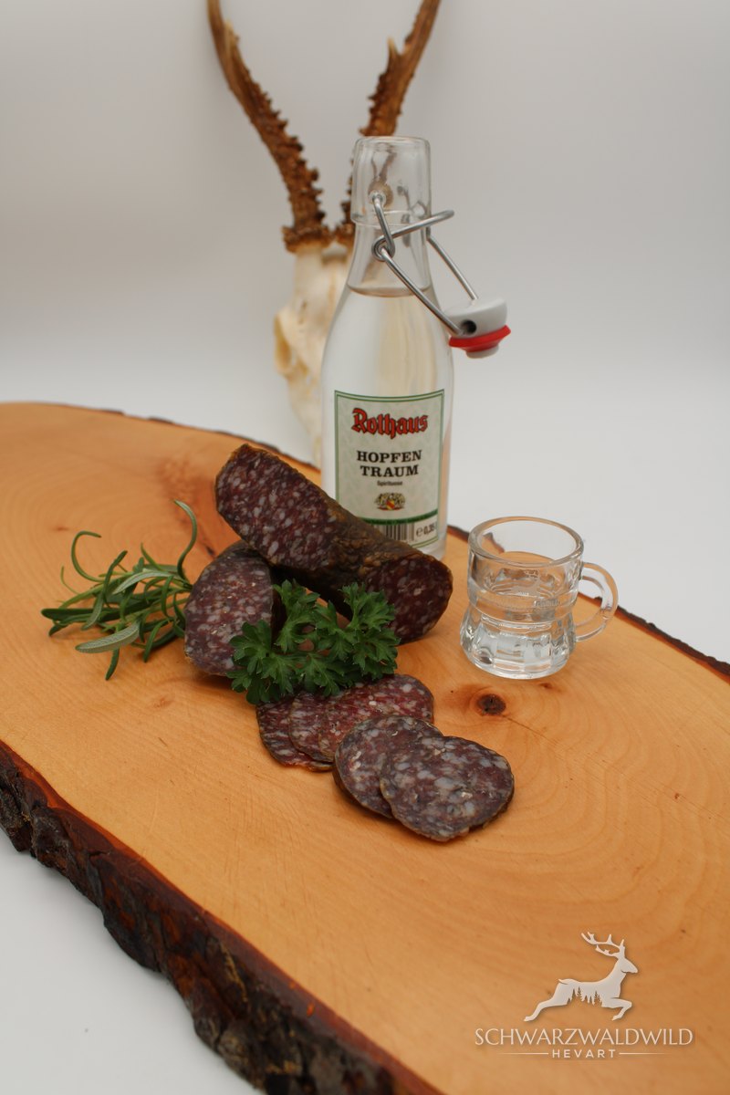 Wildschweinsalami – Rothaus Hopfentraum